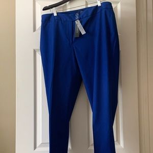 NWT Talbots Heritage Delft Blue Pants Size 14W